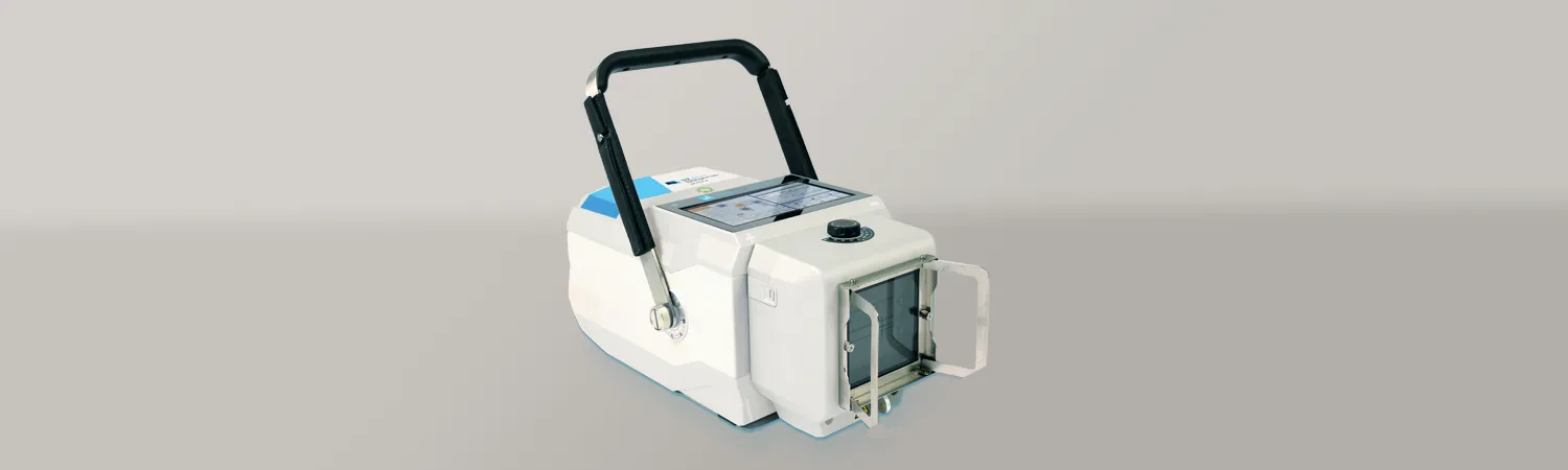 Fully battery operated, portable veterinary X-ray machine - Amadeo P-125-8230S