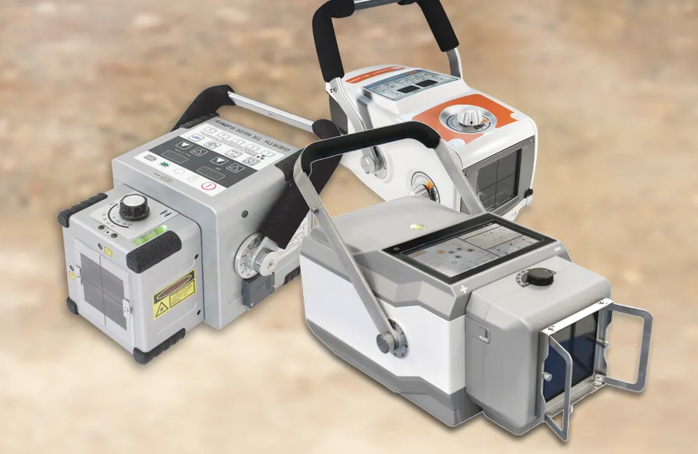A group of digital portable X-ray generators for equine medicine
