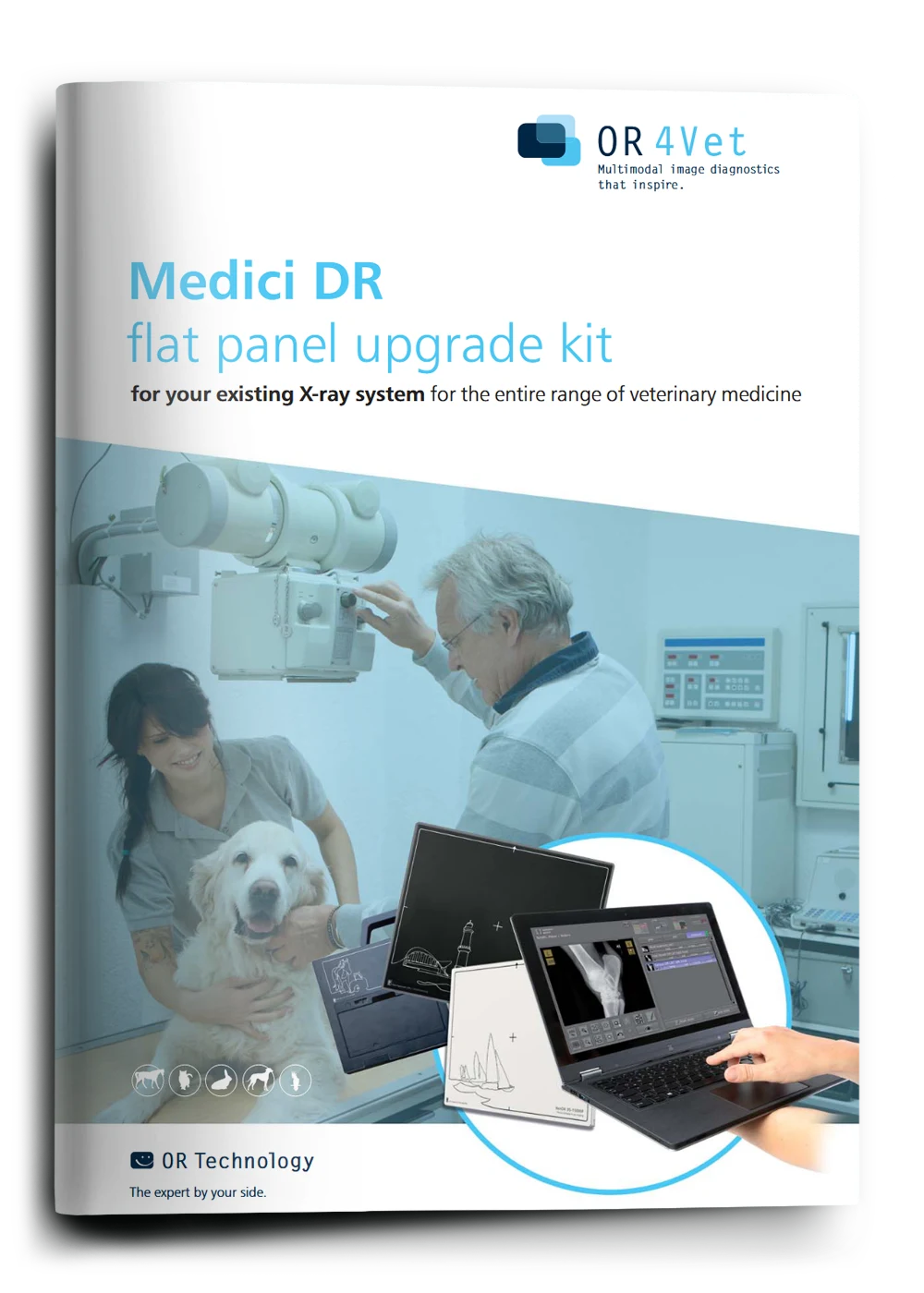 Cover of the DR retrofit Medici system product information - PDF